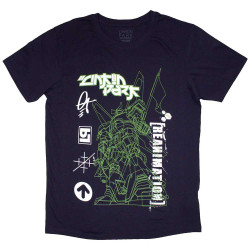 Camiseta Linkin Park: Reanimation Robot Sketch (Navy Blue)