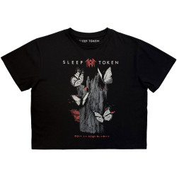 Sleep Token Crop Top: Butterflies