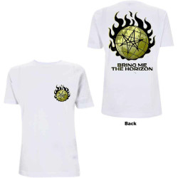 Camiseta Bring Me The Horizon: Globe (Blanca)
