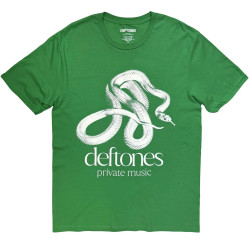 Camiseta Deftones: Private Music Mono (Verde)
