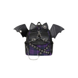 Mochila Afterparty Chaos morada/negra Banned